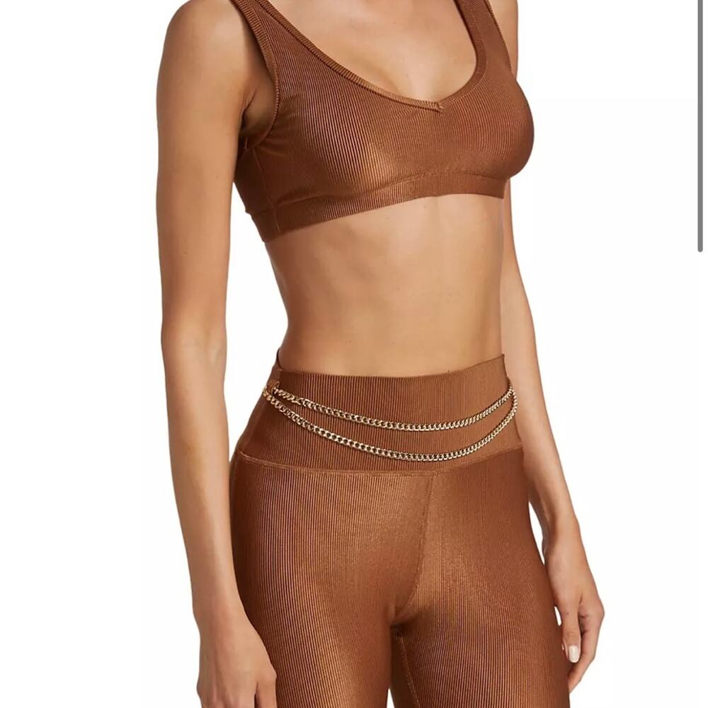 NEW WeWoreWhat V-Neck Sports Bra size Small MSRP $68